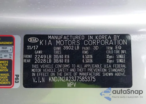 2018 Kia Soul from USA, damaged, VIN KNDJN2A23J7585375